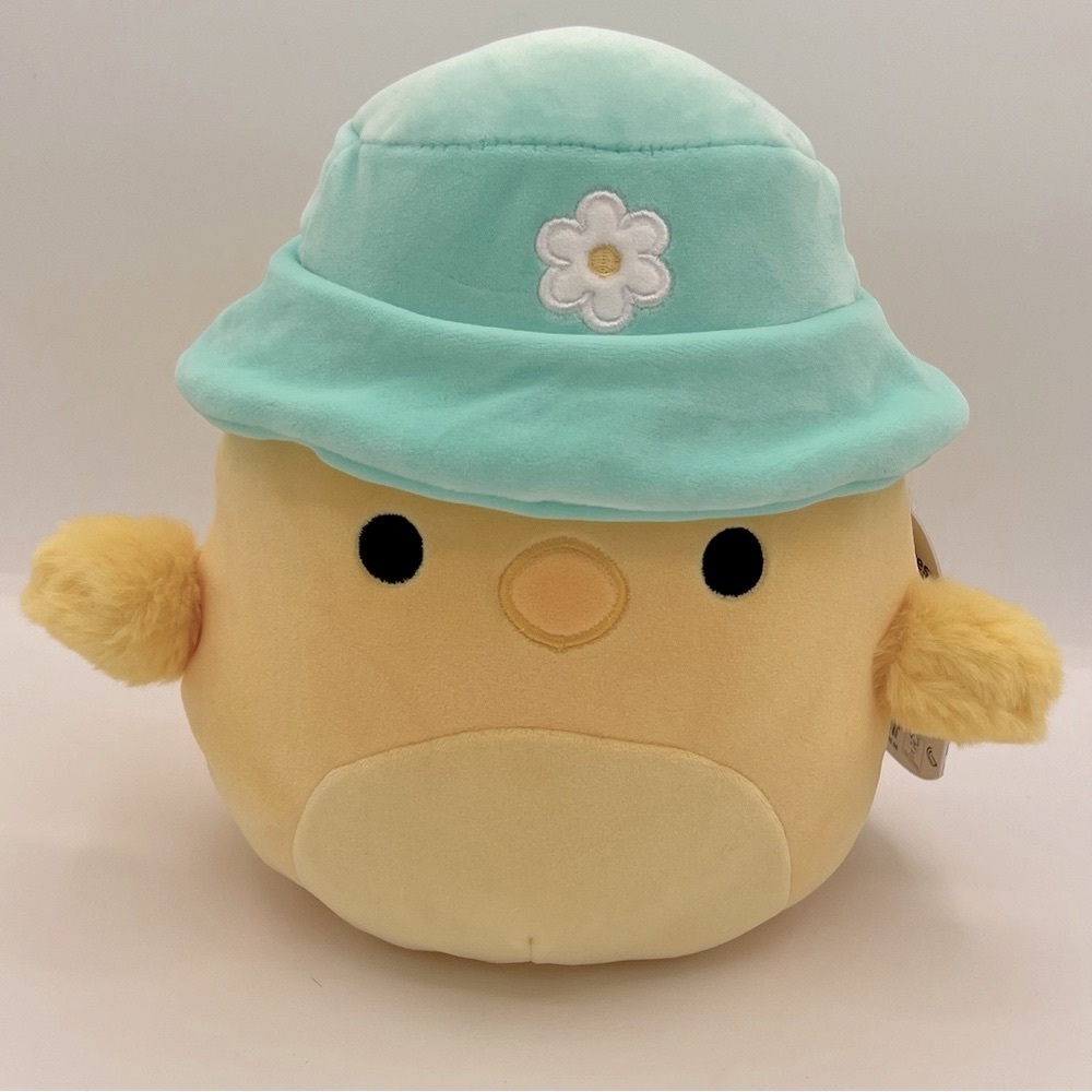 Squishmallows 8” Triston the Easter Chick Wearing Flower Bucket Hat - Picture 1 of 7
